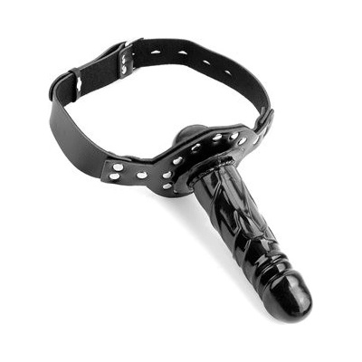 Pipedream Fetish Fantasy Deluxe Ball Gag with Dildo uzamykatelný roubík s odnímatelným dildem