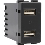 ELMARK Lecce КОНТАКТ ДВОЕН usb АНТРАЦИТ (27014)