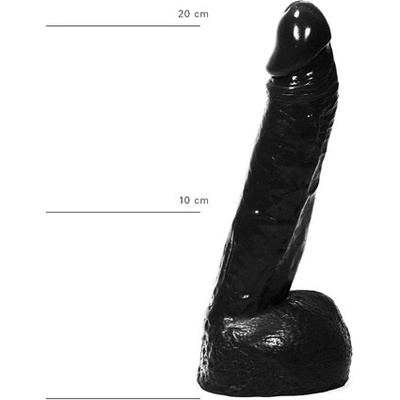 All Black 22 cm Klasické dildo
