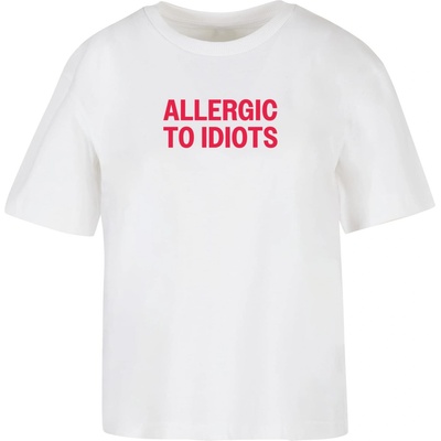 Urban Classics Дамска тениска в бял цвят Allergic To Idiots TeeUB-MST163-00220 - Бял, размер XS