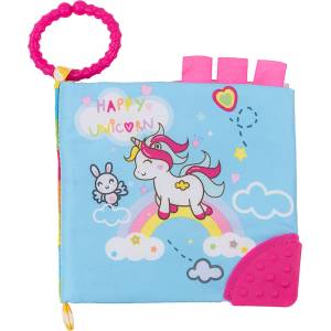 KikkaBoo Текстилна книжка с чесалка Kikkaboo - Happy Unicorn (31201010209)