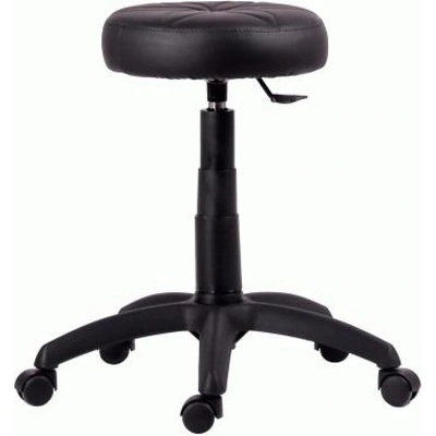 Antares Табуретка Antares HOCKER, до 100кг, изкуствена кожа, газов механизъм, черна