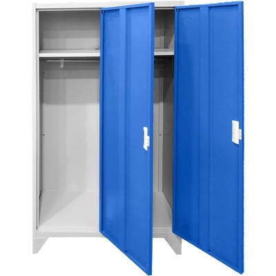 Carmen Метален шкаф Carmen CR-1602 KZ - Сив / син (3580162)