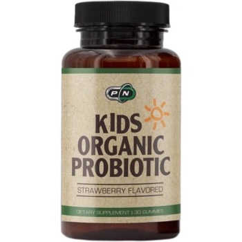 Image 1 of PURE Nutrition USA Kids Organic Probiotic | Strawberry [30 Дъвчащи таблетки]