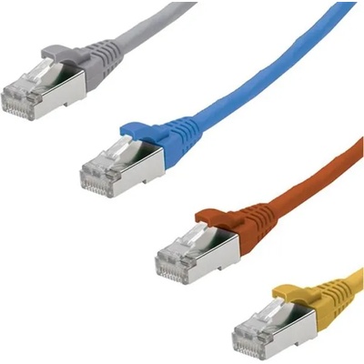 Krone Patch cable S/FTP Cat. 6 1m Krone, Or/Gray/Blue/Yel (2403159)