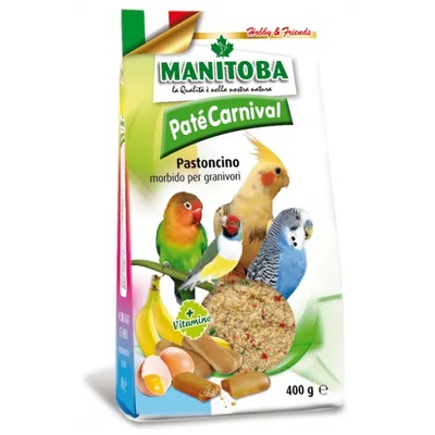 MANITOBA Pate carnival ХРАНА ЗА ПАПАГАЛИ С БИСКВИТИ, 400 гр, manitoba - Италия, 64504
