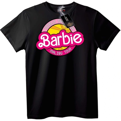 NOONEBRAND Тениска Barbie Malibu обиколка - 5XL, Black
