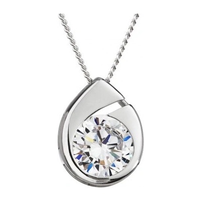 Preciosa Stříbrný přívěsek Wispy s českým křišťálem a kubickou zirkonií 5105 00