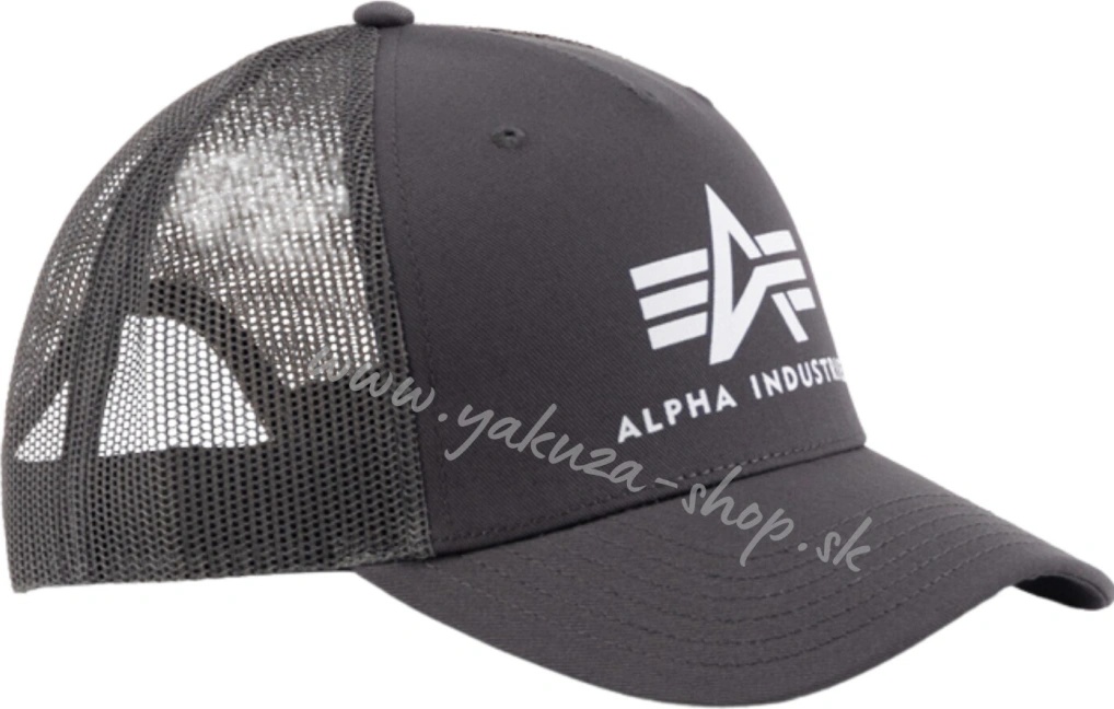 Alpha Industries Basic Trucker Cap Men Vintage Grey