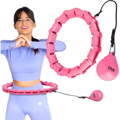ONE Fitness OHA02 růžová + zeštíhlujíc pás BR160