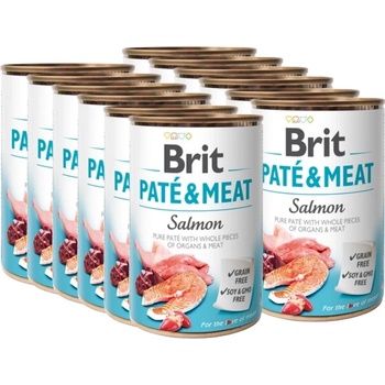 Brit Брит пате и месо сЪмга 12x400г