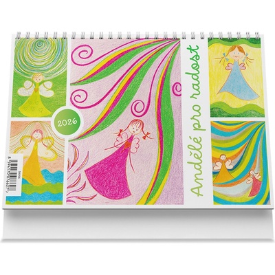 Vikpap stolní Andělé pro radost 22 × 14,8 cm 2026 – Zbozi.Blesk.cz