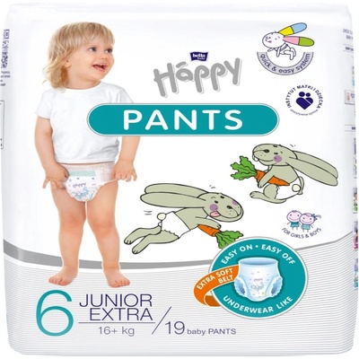 Bella Happy Pants 6 Junior Extra 16+ kg 19 ks