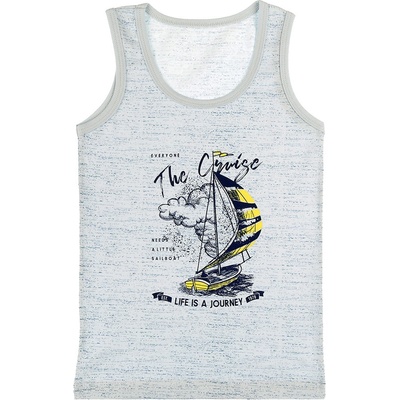 Evona chlapecký nátělník se širokými ramínky H sv.modrá