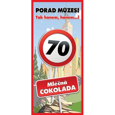 Bohemia Gifts Mléčná k 70. narozeninám Vše nej 100 g