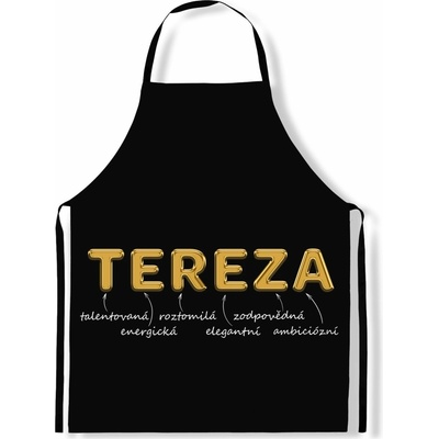 Impar Zástěra Ženská jména Gold Tereza