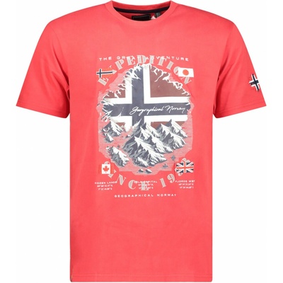 Geographical Norway tričko pánské JILIEF RED DB MEN červená