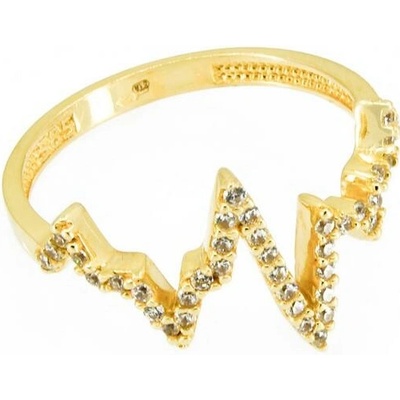 sZlato.cz 3478 Zlatý prsten do tvaru srdečního tepu