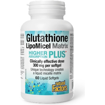 Natural Factors Глутатион LipoMicel Matrix 300 mg 60 софтгел капсули | Natural Factors (2819 NF)
