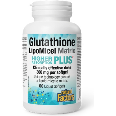 Natural Factors Глутатион LipoMicel Matrix 300 mg 60 софтгел капсули | Natural Factors (2819 NF)