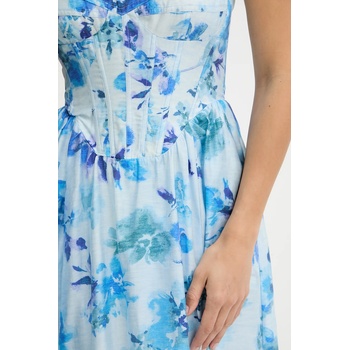 Bardot Рокля Bardot в синьо среднодълга разкроена 58164DB4 (58164DB4)