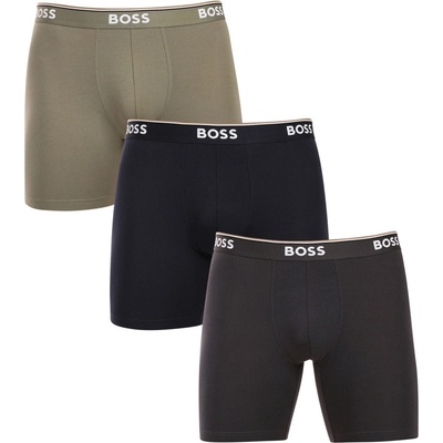 BOSS Комплект от три - мъжки боксерки BOSS многоцветни BOSS | Cheren Zelen Siv Mnogotsveten | МЪЖЕ | M