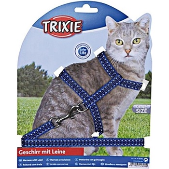 Trixie Postroj s vodítkem pro kočku s reflexními proužky 22 - 42 x 1 cm