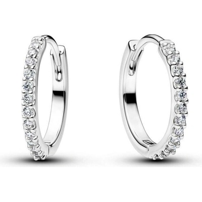 PANDORA Třpytivé kruhové mini náušnice 294649c01