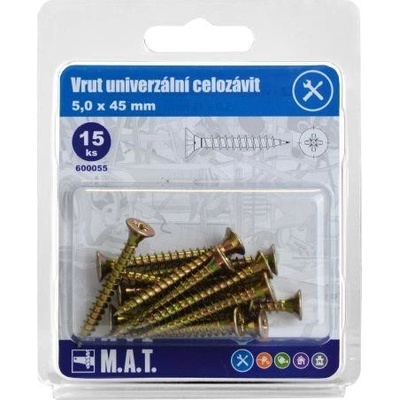 vrut un.celozávit 5,0x 45mm ZZ (15ks) – Zbozi.Blesk.cz