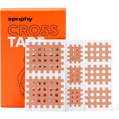 Spophy Cross Tape Typ Mix A 2,1 x 2,7 cm 180 ks + B 3,6 x 2,8 cm 120 ks + C 5,2 x 4,4 cm 40 ks