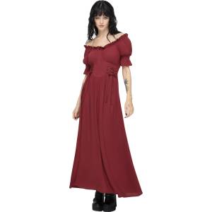 KILLSTAR дамска рокля KILLSTAR - Jocasta - Red - KSRA013679