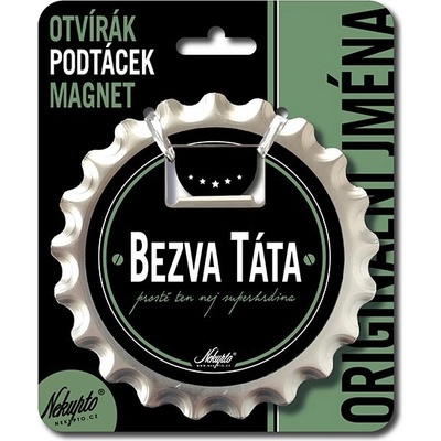 Nekupto Otvírák na pivo, podtácek - Bezva táta