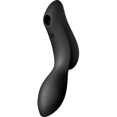 Satisfyer Стимулатор за клитор и G точка черен Satisfyer Curvy Trinity 2