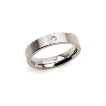 Boccia Titanium Titánový prsteň s diamantom 0121 04