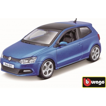 Bburago Plus VW Polo GTI Mark 5 červená 1:24