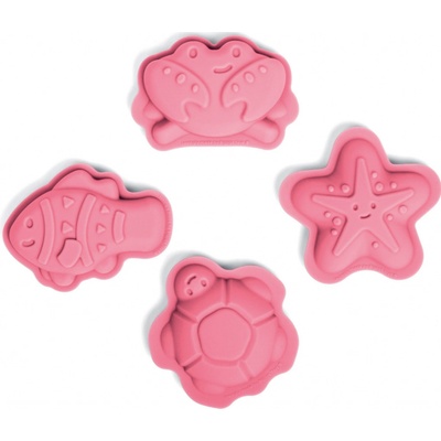 Bigjigs Toys Silikonové formičky růžové Coral
