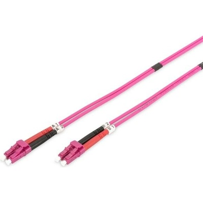 Digitus DK-2533-02-4 Fiber Optic Patch Cord, LC to LC, Multimode OM4 - 50/125 µ, Duplex Length 2m