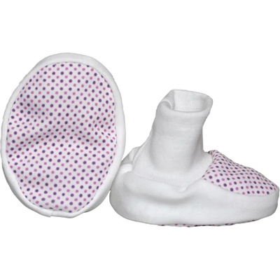 For Babies Бебешки обувки с щампа For Babies - Розови точици (00004 11)