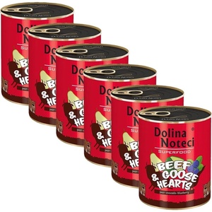 Dolina Noteci Superfood Говеждо & Гъши сърца 6 x 800 г