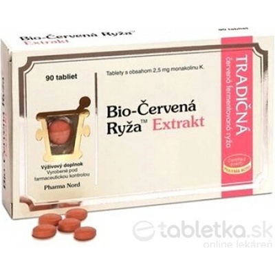 Bio-Červená Ryža Extrakt s monakolínom K 90 tabliet