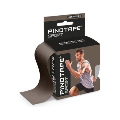 Pinotape Šport korekčný tejp tmavo šedý 5 cm x 5 m
