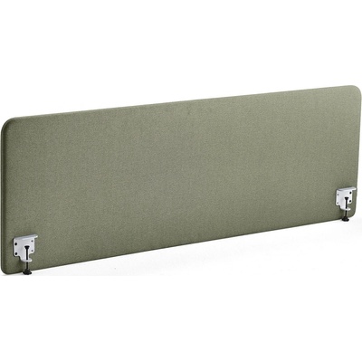 Zone stolový paraván bílé svorky potah Rivet zelenomodrá 200 X 65 x 3,6 cm