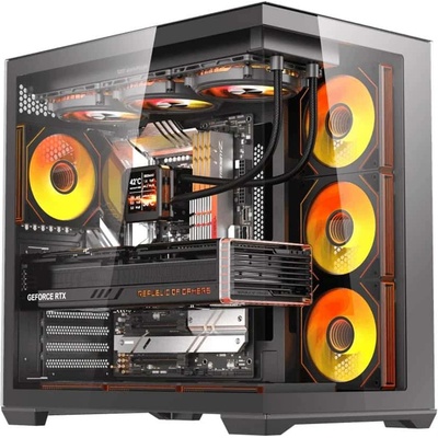 darkFlash C280 black + 7 fan (C280-7F-BLACK)