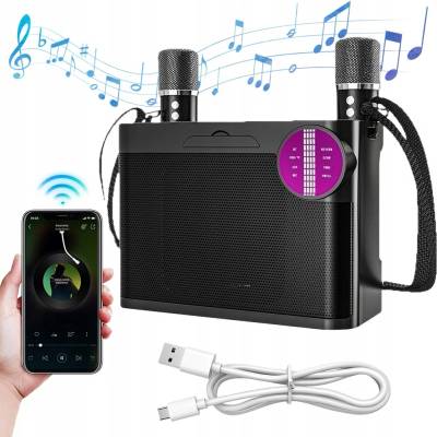 Bedee PERFEKTNÝ DARČEK BLUETOOTH 5.3 KARAOKE REPRODUKTOR S LED OSVETLENÍM
