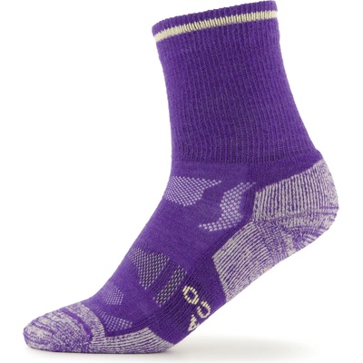 Alpacasocks&Co Детски туристически чорапи Alpacasocks&co Merino Outdoor Kids Walking socks - Violet / Offwhite Trim - размер 23-26 (EU) (201-7550-0511)