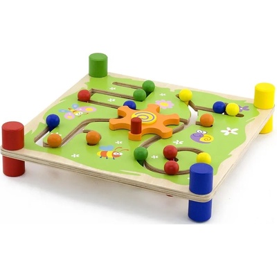 Viga Дървена играчка Viga - Лабиринт с топчета (50175)