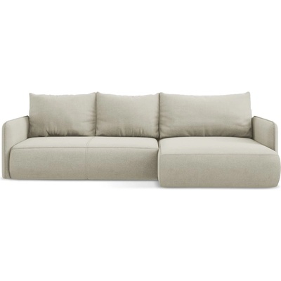 makamii Кремав разтегателен ъглов диван с място за съхранение (десен ъгъл) Nanea - Makamii (NANEA_RCF_M_24_P1_C13)