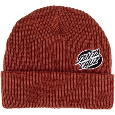 Santa Cruz Mono Lined Oval Dot Beanie Terracotta