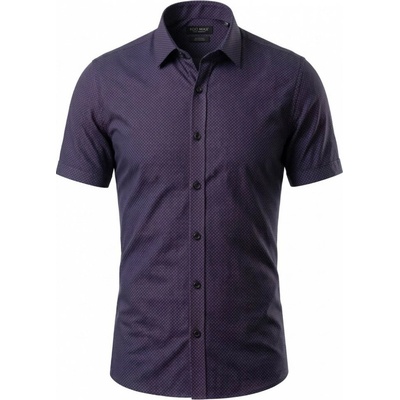 Ego Man pánská košile krátký rukáv slim fit EKS-455 tmavě modrá