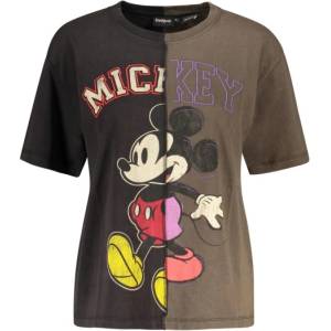 DESIGUAL Дамска тениска с къс ръкав desigual, Размер m, Цвят Черен (26wwtk59migmickey_ne2002)
